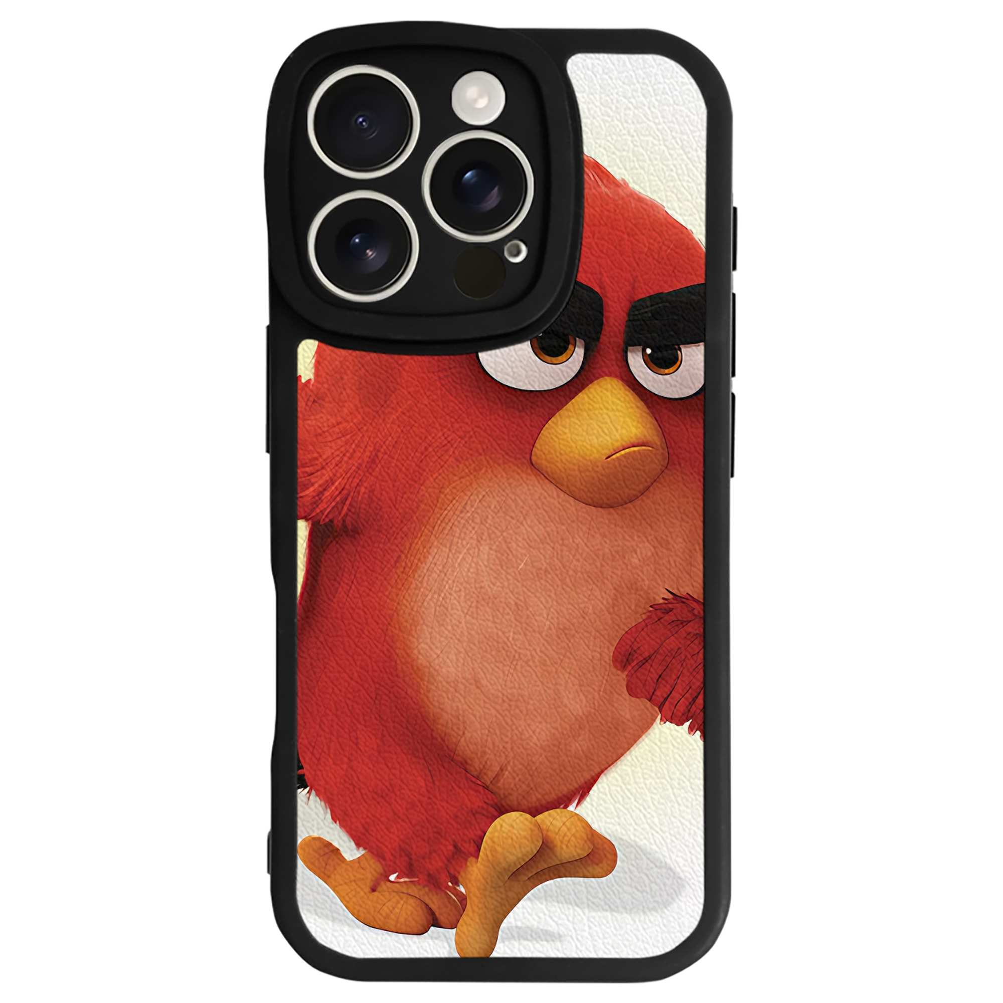 （画像用） Angry Birds アングリーバード 【iPhone 16シリーズ対応】シリコンスマホケース（レザー調） 材質：シリコン